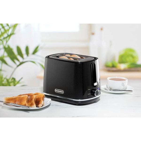 DAEWOO STIRLING TOASTER BLACK 2 SLICE