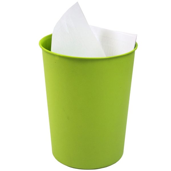 JVL PLASTIC WASTE PAPER BIN VIBRANCE GREEN