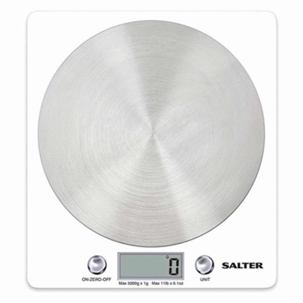 DISC ELECTRONIC KITCHEN SCALE - WHITE