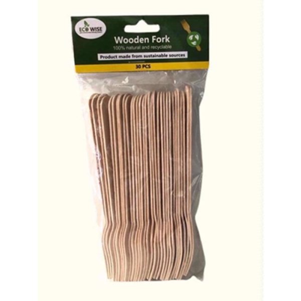 ECO WISE WOODEN FORKS 20PCS