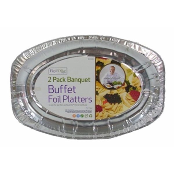 FOIL PLATTERS LARGE PACK OF 2