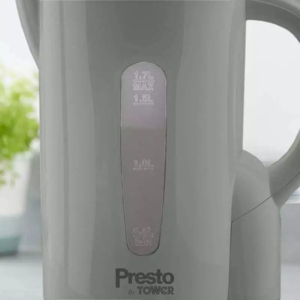 TOWER PRESTO 1.7LTR ELECTRIC KETTLE GREY