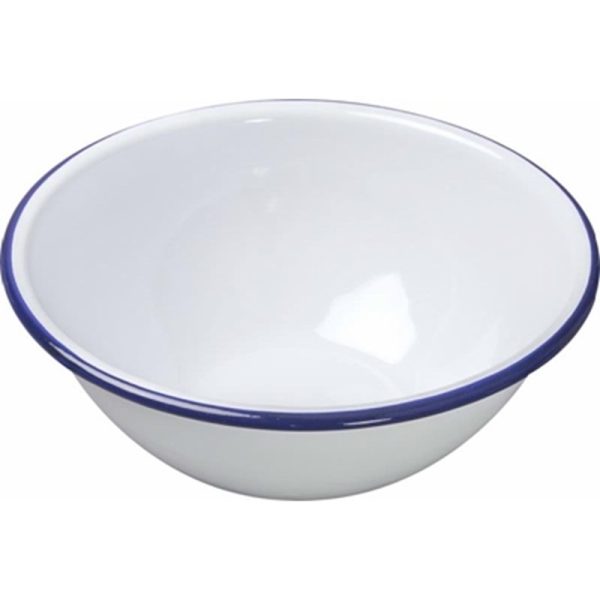 FALCON ENAMEL MIXING BOWL WHITE 24CM