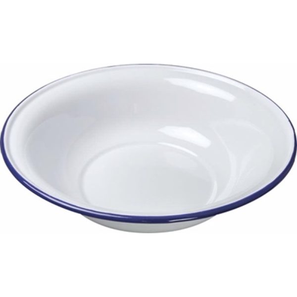 FALCON ENAMEL WASH BASIN WHITE 36CM