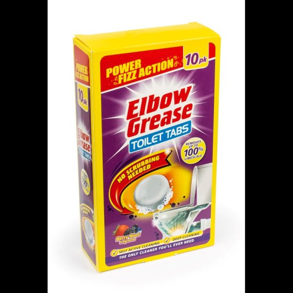 ELBOW GREASE TOILET TABLETS 10 X 30G - BERRY