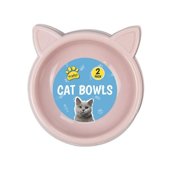 CAT BOWLS PACK OF 2 - TREND 17CM