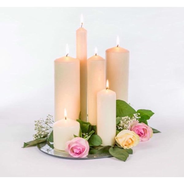 PRICES PILLAR CANDLE IVORY 10X8CM