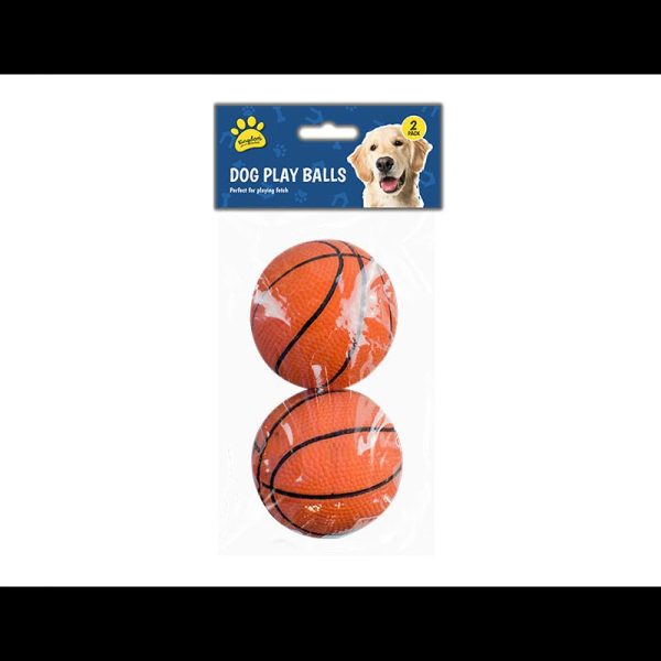 RUBBER PLAY BALL PACK OF 2