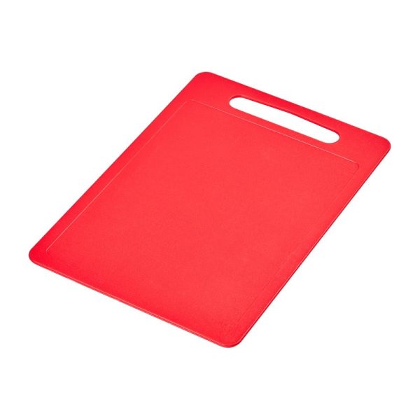 CHEF AID POLY CHOPPING BOARD RED 35X25CM