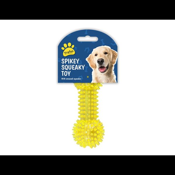 SPIKEY SQUEAKY DOG TOY