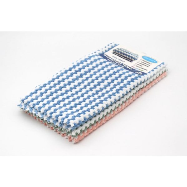 SOFT TOUCH MICROFIBRE TOWEL 3PC 32X 32CM