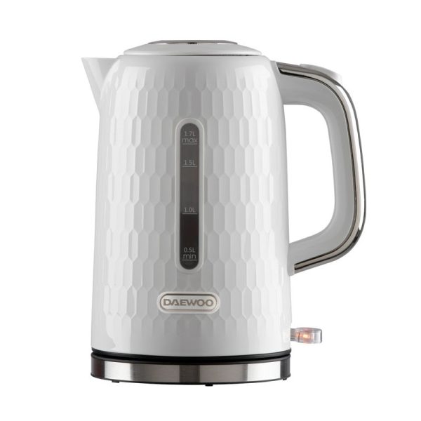 DAEWOO HONEYCOMB KETTLE WHITE 1.7L 3KW