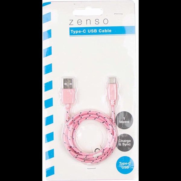 ZENSO USB CABLE TYPE C BRAID ASSORTED