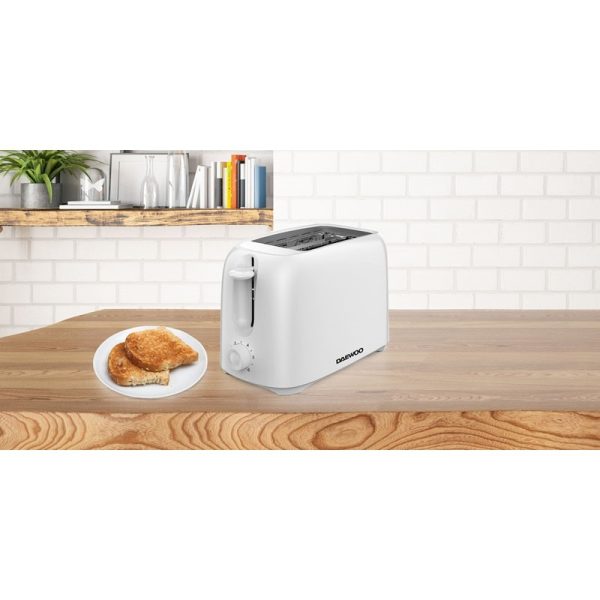 DAEWOO WHITE 2 SLICE TOASTER SDA2453