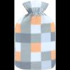 BRIGHT & HOMELY HOT WATER BOTTLE & FLEECE COVER 2L (ASSORTED DESIGNS)