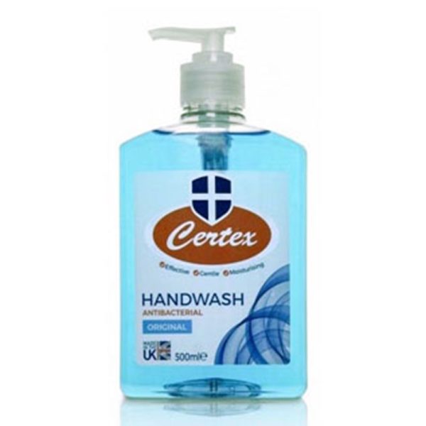 CERTEX ANTIBACTERIAL HAND WASH ORIGINAL 500ML PACK OF 12