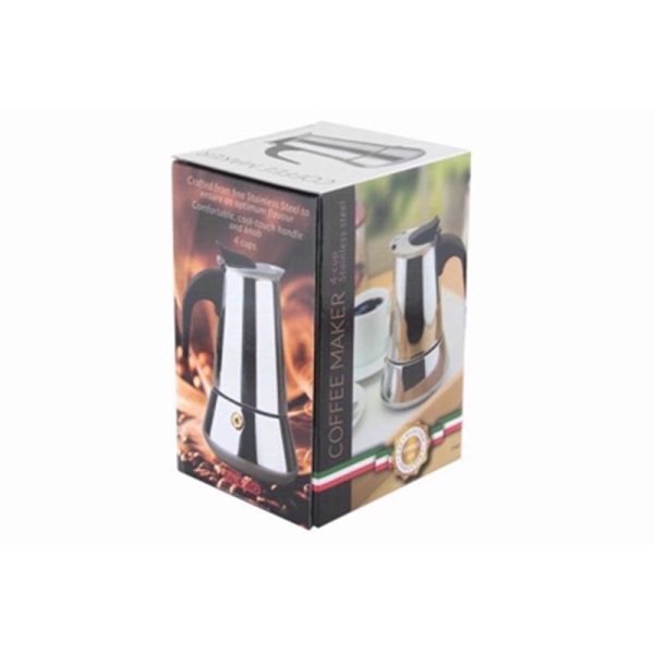 APOLLO COFFEE MAKER S/S 4 CUP