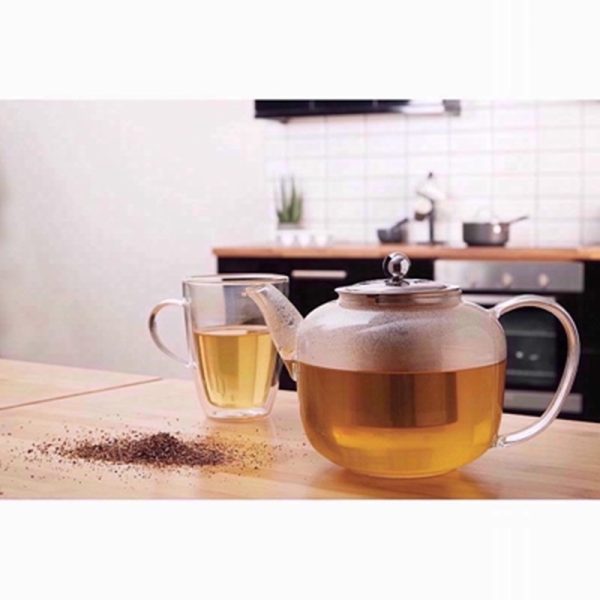 PREMIER HIGH BOROSILICATE TEAPOT WITH STRA