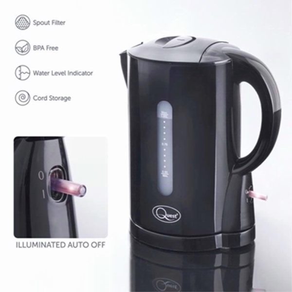 QUEST BLACK 1LTR KETTLE 35039