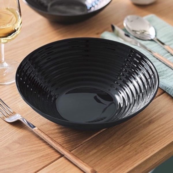 LUMINARC HARENA SOUP BOWL 20CM BLACK