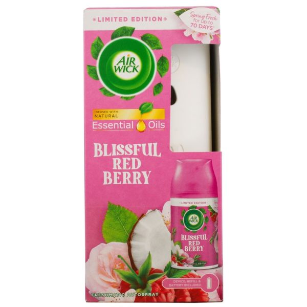 AIRWICK FRESHMATIC COMPLETE BLISSFUL RED BERRY PACK OF 4