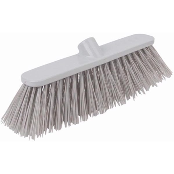 BROOM & HANDLE DELUXE STIFF SILVER