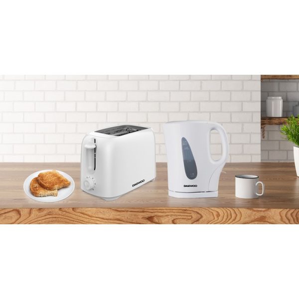 DAEWOO WHITE 2 SLICE TOASTER SDA2453