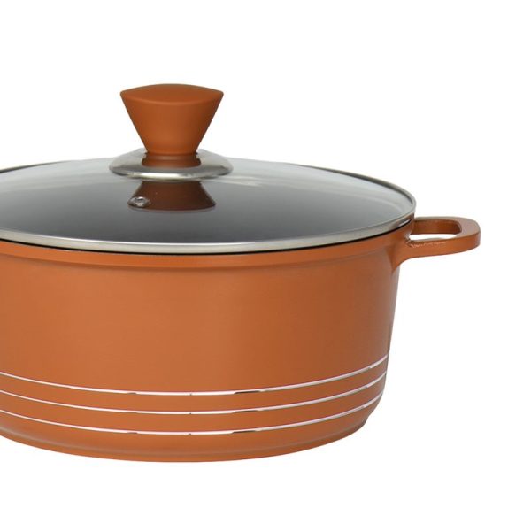 LARIA STOCKPOT DIE-CAST COPPER 4PCE SET