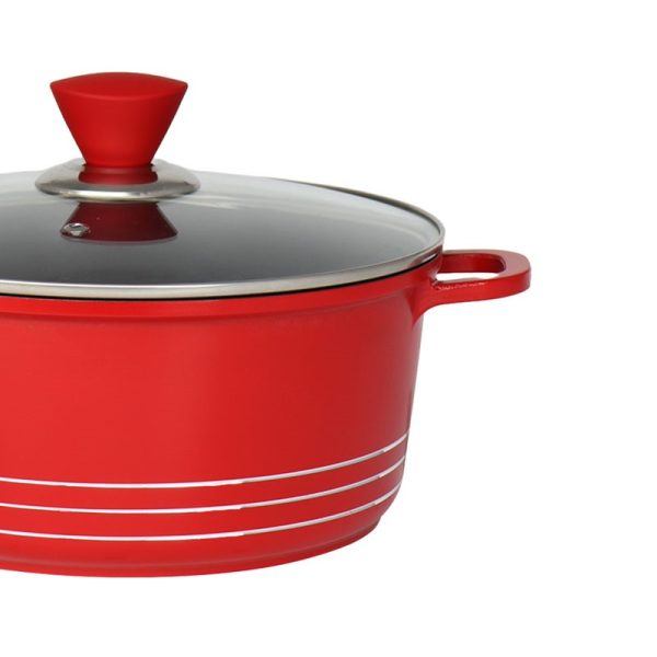 LARIA STOCKPOT DIE-CAST RED 4PCE SET