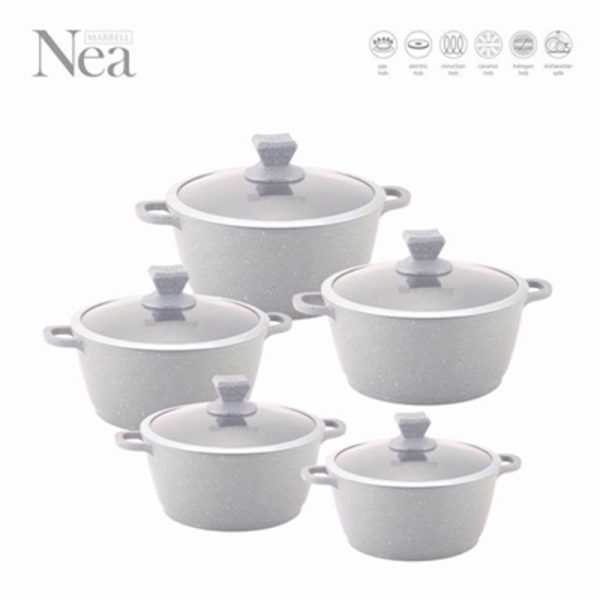 NEA DIECAST STOCKPOT MARBLE 5 SET GRIGIO