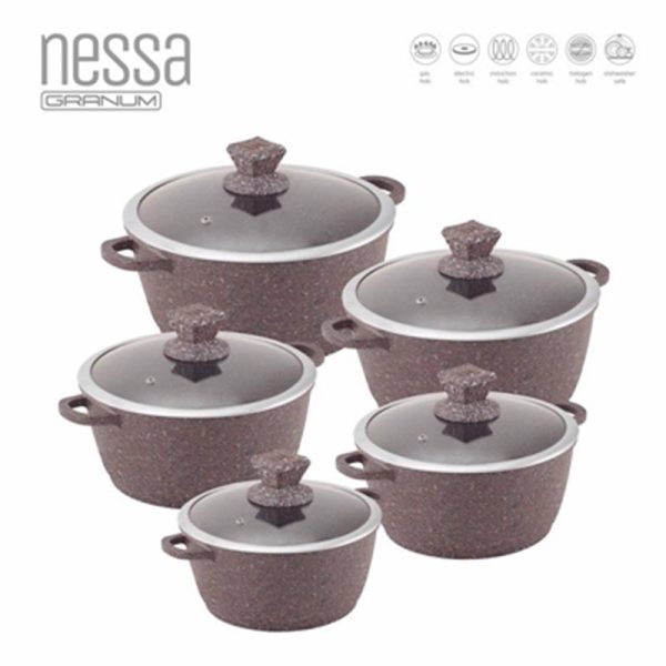 NESSA GRANUM CASSEROLE S/5 BROWN