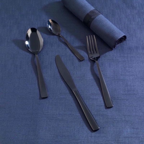 SALTER REGAL BLACK CUTLERY SET 16PC