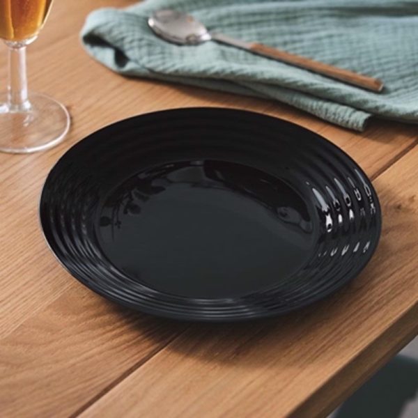 LUMINARC HARENA DESERT PLATE 19CM BLACK