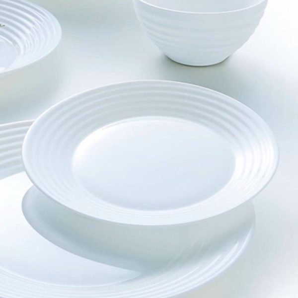 LUMINARC HARENA DESSERT PLATE 19CM WHITE