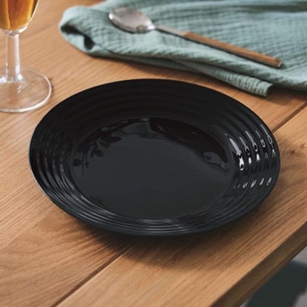 LUMINARC HARENA DINNER PLATE 25CM BLACK