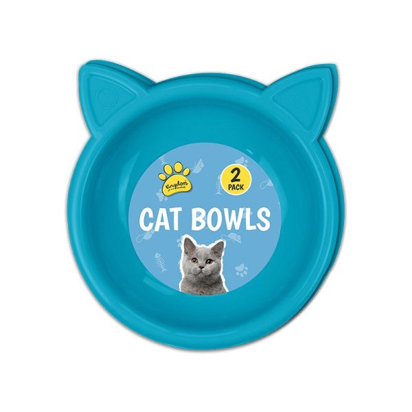 CAT BOWLS PACK OF 2 - TREND 17CM