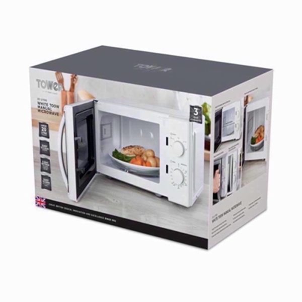 TOWER MICROWAVE 20LTR WHITE