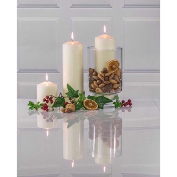 PRICES PILLAR CANDLE IVORY 10X8CM