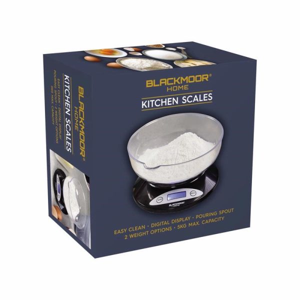 BLACKMOOR KITCHEN SCALES BLACK