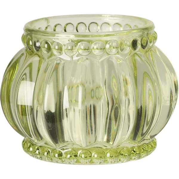 GLASS TEALIGHT HOLDER 6 ASSORTED HC6703060