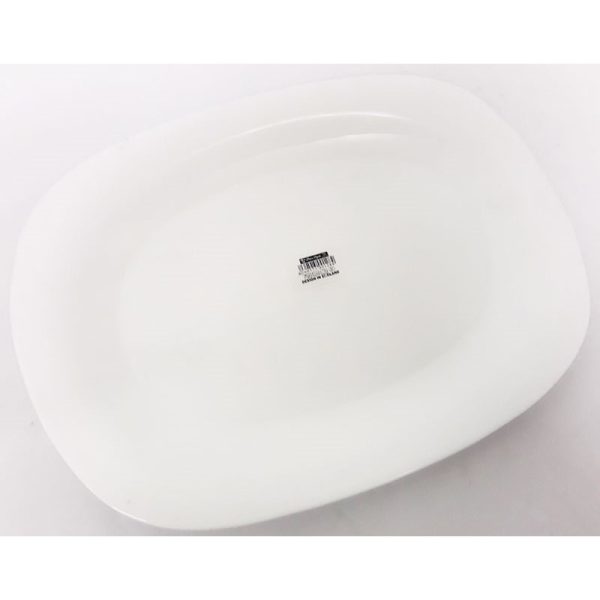 OPAL RECTANGULAR DINNER PLATE WHITE