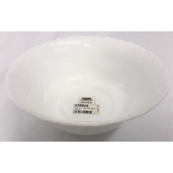 OPAL ROUND PLAIN BOWL LARGE WHITE