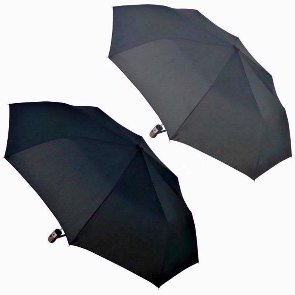 MENS BLACK DELUXE UMBRELLA