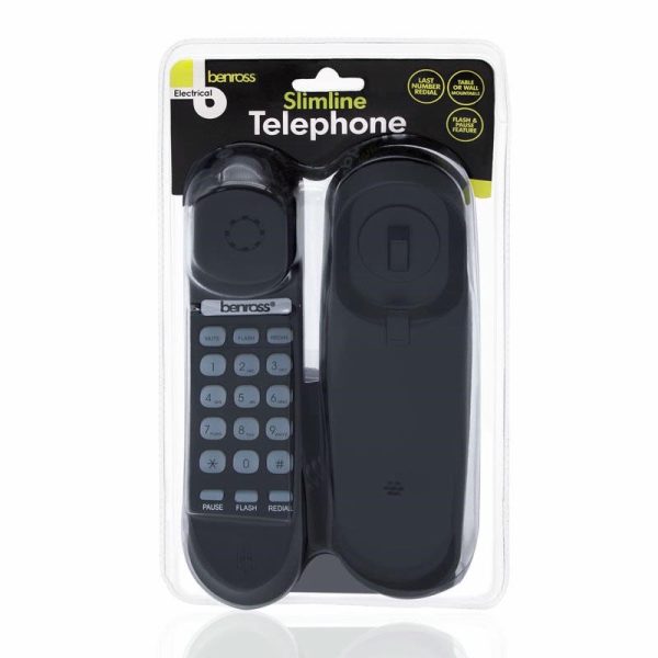 SLIMLINE TELEPHONE BLACK 44550