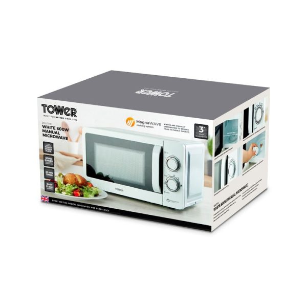 TOWER 20LTR 800W MICROWAVE WHITE