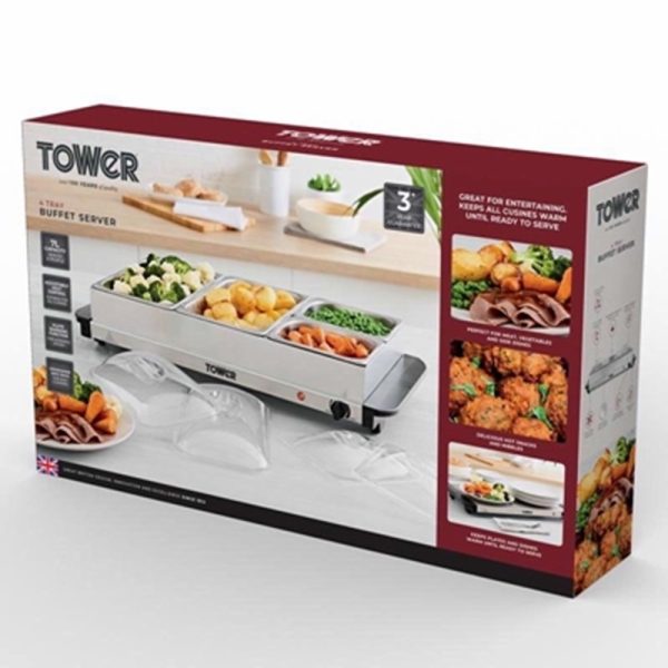 TOWER 4 TRAY BUFFET SERVER