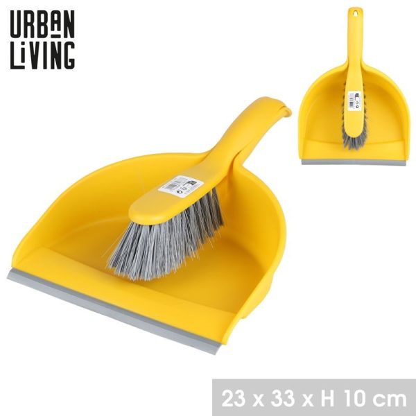 URBAN LIVING PALIO DUSTPAN & BRUSH SUNFLOWER