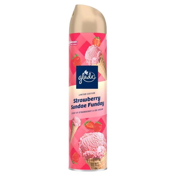 GLADE AIR FRESHENER STRAWBERRY SUNDAE 300ML PACK OF 12