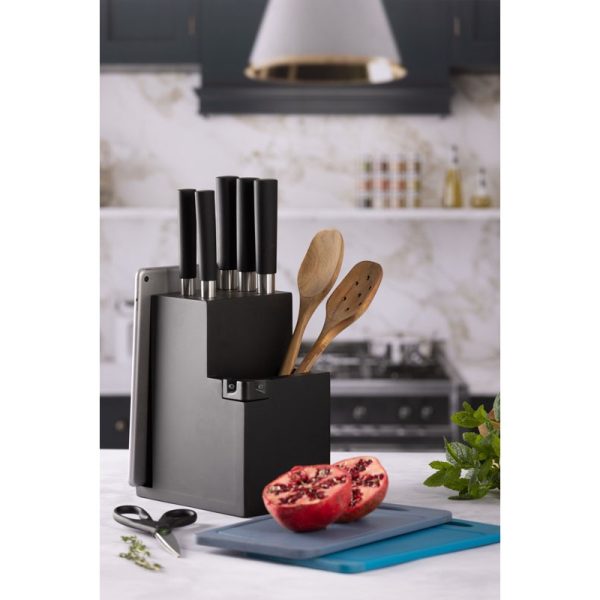 VINERS MULTI STORE 9PC KNIFE BLOCK SET & SHARPENER