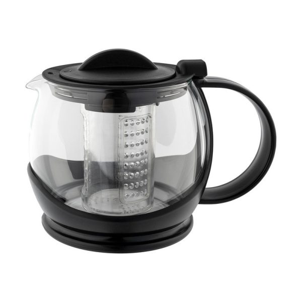 GRUNWERG SHUT-OFF TEA INFUSER BLACK